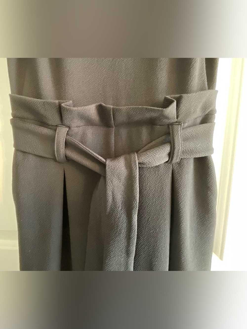MACY’S Bar III® Black Sleeveless Belted Jumpsuit with Pockets Size Petite Small - Picture 6 of 12